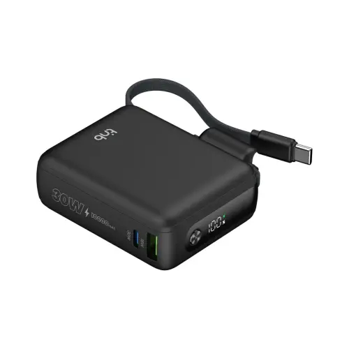 Batterie externe - C&acirc;ble USB-C - 30W - T'nb 