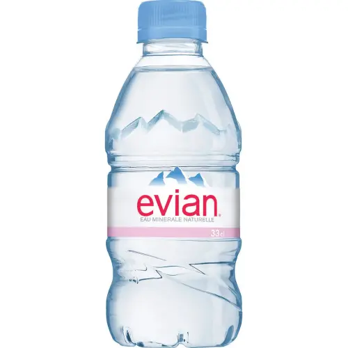 24 Bouteilles d'eau de 33 cl - Evian 