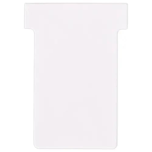 100 Fiches T pour planning - Taille 2 - Blanc - Nobo