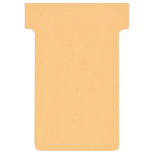100 Fiches T pour planning - Taille 2 - Beige - Nobo