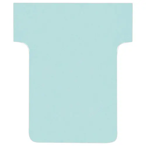 100 Fiches T pour planning - Taille 1,5 - Bleu clair - Nobo