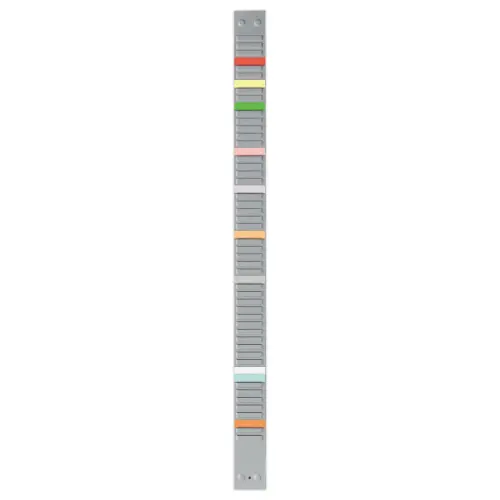 Bande de planning à fiches T - 54 fentes - Indice 2 - NOBO