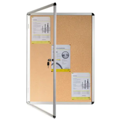 Vitrine d'intérieur - 56 x 72,5 cm - Fond liège - BI OFFICE