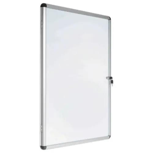 Vitrine d'int&eacute;rieur - BI-OFFICE 100 x 104,5 cm - 12 x A4 - Fond laqu&eacute; 