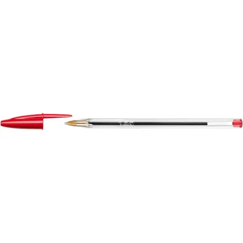 Stylo bille Cristal - Écriture moyenne - Rouge - BIC