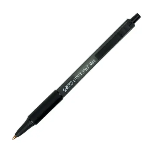 Stylo-bille rétractable Soft Feel - Noir - BIC