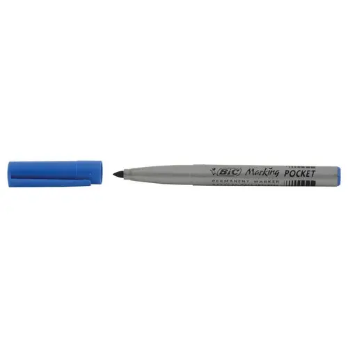 Marqueur Marking Fine ECOlutions - Permanent - Pointe conique - Bleu - BIC