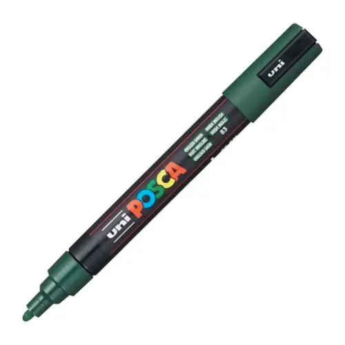 Marqueur peinture vert conique - Posca