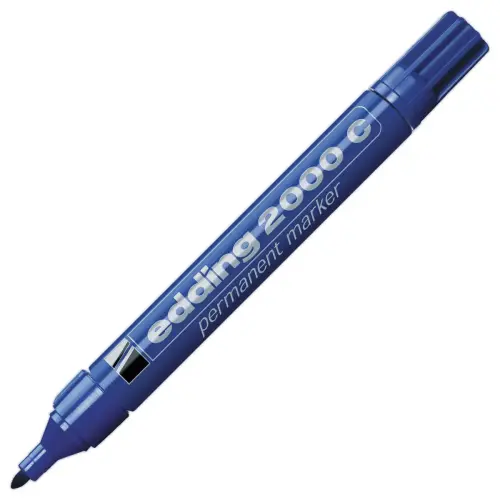 Marqueur permanent 2000 - Pointe ogive - Bleu - EDDING