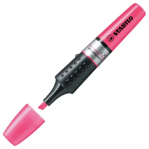 Surligneur LUMINATOR - Encre liquide - Pointe biseautée - Rose - STABILO