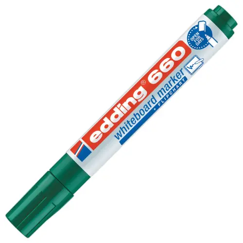 Marqueur effaçable à sec - 660 - pointe ogive - Vert - EDDING
