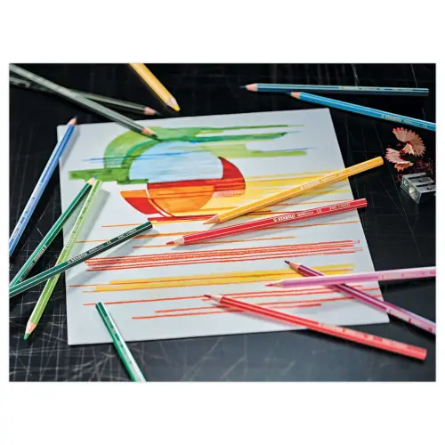 12 Crayons de couleur GREENcolors - Bois FSC&reg; - Couleurs assorties - STABILO 