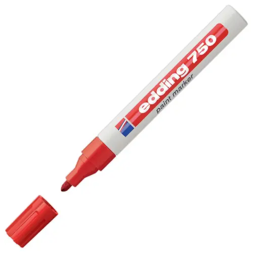 Marqueur peinture EDDING 750 pointe moyenne - Rouge
