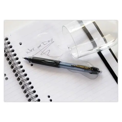 Stylo bille Power Tank Rétractable - Rechargeable - Noir - UNI-BALL