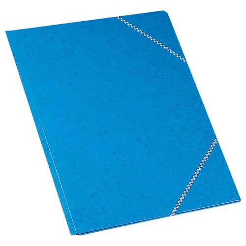 Chemise 3 rabats et élastique - format A3 - Bleu - EXACOMPTA