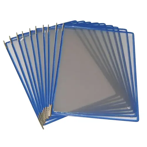 10 Poches à pivots TARIFOLD A4 - bleu