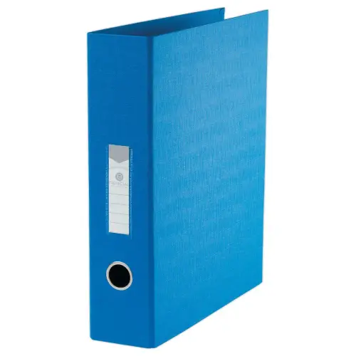 Classeur en PVC bleu anneaux en D - Dos 8cm - Anneaux Ø50mm - FIDUCIAL