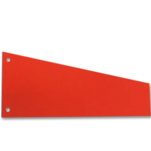 100 intercalaires carte format Trap&egrave;ze - Economique - Rouge - SOCARPA 