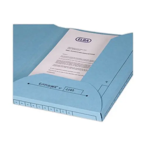 25 Sous-dossiers pochettes pour dossiers suspendus HV - Bleu pastel - Oxford