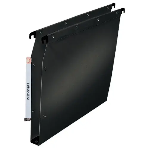10 Dossiers suspendus pour armoires - Fond 30 mm - Noir - ELBA