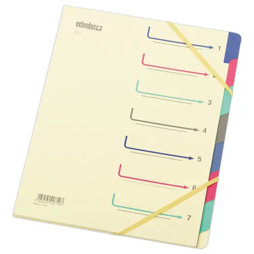 Trieur chemise &agrave; &eacute;lastique - 7 compartiments - EXTENDOS 