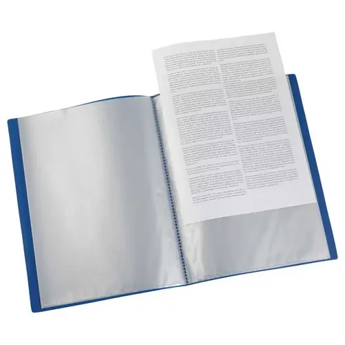 Protège-documents économique - A4 - 10 pochettes (20 vues) - Bleu