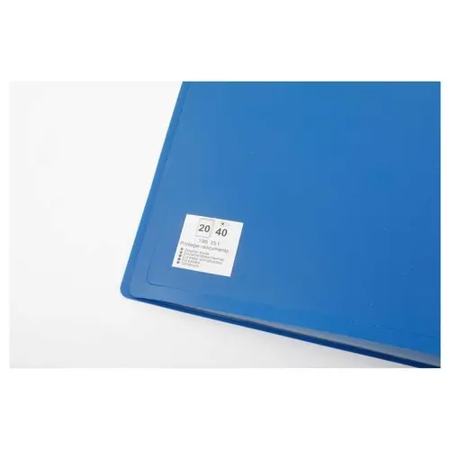 Protège-documents économique - A4 - 20 pochettes - Bleu