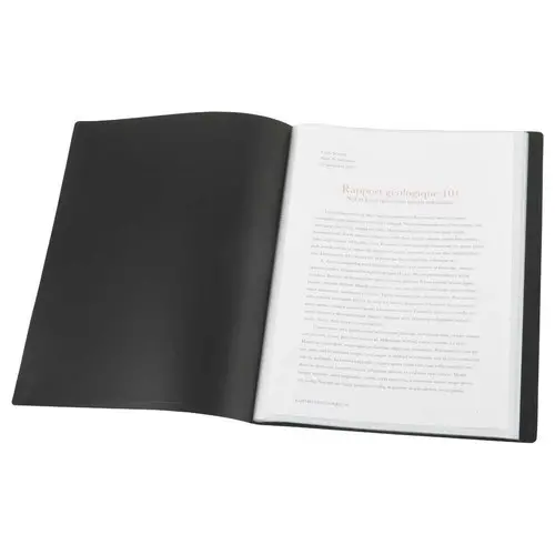 Prot&egrave;ge-documents &eacute;conomique - A4 - 20 pochettes - Noir 