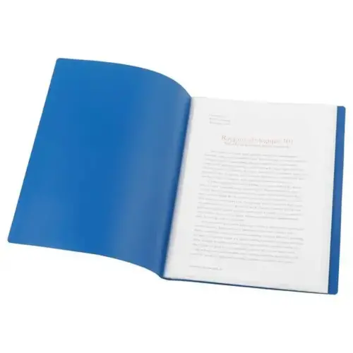Prot&egrave;ge-documents A4 - Bleu - 40 pochettes 
