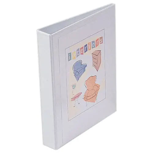 Classeur personnalisable blanc 2 anneaux ronds 30 mm - Dos 44 mm