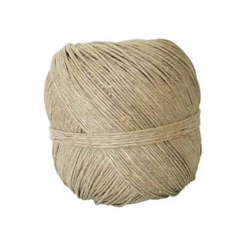 Pelote de ficelle fine en lin &eacute;cru - 100 g 