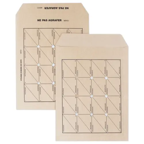 250 Pochettes navettes kraft brun 90g - 260x330mm - GPV