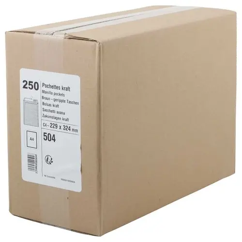 250 Pochettes kraft - Format C4 - GPV