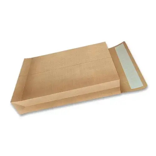 50 Pochettes à soufflet en kraft armé 28x36.5cm grand format
