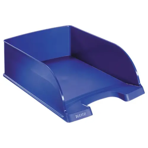Corbeille à courrier grande capacité Jumbo - Bleu - LEITZ Plus