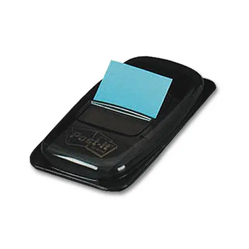 Marques pages souples colorés - distributeur de 50 - Bleu clair - POST-IT