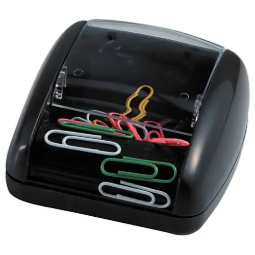 Distributeur de trombones magn&eacute;tique pour bureau 