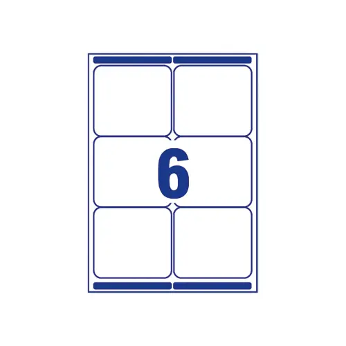 100 planches de 6 étiquettes adresses opaques pour imprimantes laser AVERY 99,1x93,1mm