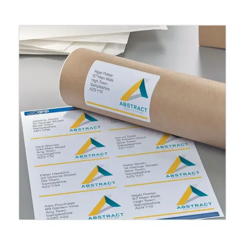 100 étiquettes adresses opaques pour imprimantes laser AVERY 199,6x289,1mm