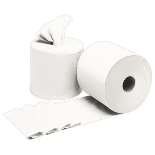 2 Bobines de 1000 feuilles prédécoupées blanches - Ø 28 cm - Générique