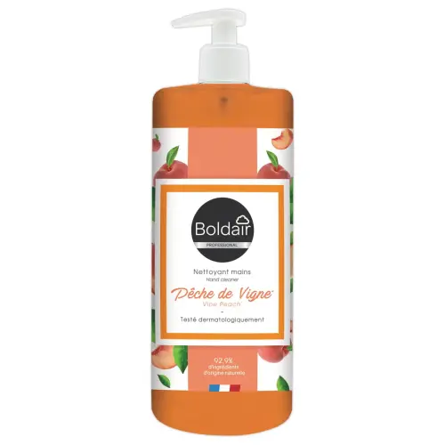 Flacon de savon liquide parfum p&ecirc;che - 500 ml - TOPMAIN 