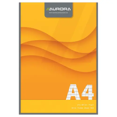 Bloc de correspondance 70g, A4 21x29,7cm 100 feuilles 