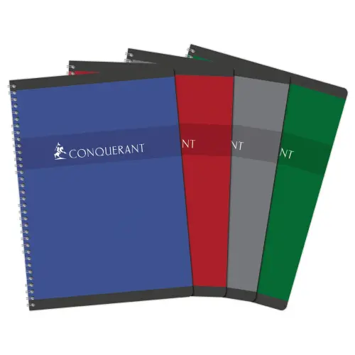 Cahier spirale A4 - Seyès - 70g - Conquérant