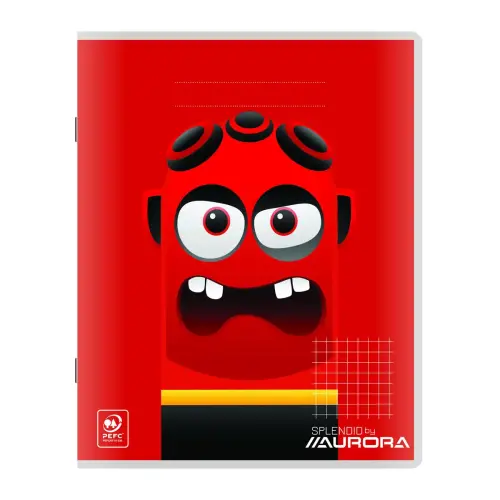 Cahier piq&ucirc;re Aurora 165x210 mm, 5x5, 60g, 200 pages 