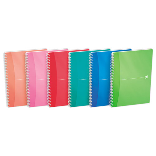 Cahier A4 Collection "Colours" - 5x5 - 90g - OXFORD