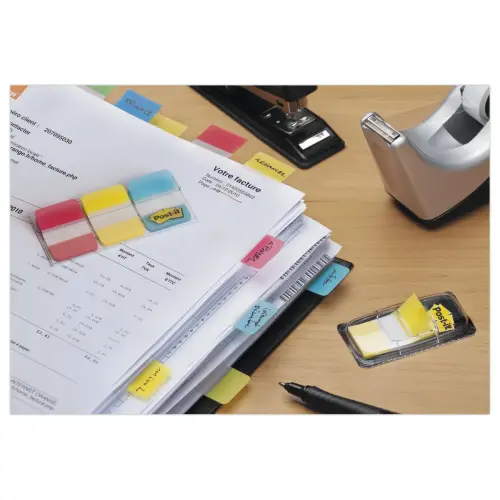 Lot de 66 marque-pages rigides 2,5 x 3,8 cm - Post-it 