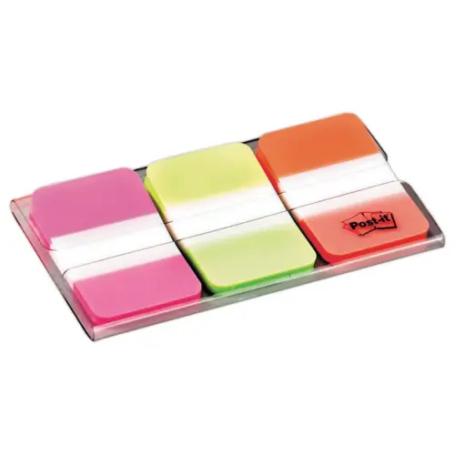 Marque-pages rigides 2,5 x 3,8 cm - Fluo - Post-It