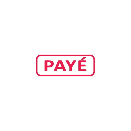 Timbre à formule commerciale X-Print "Payé"- rouge
