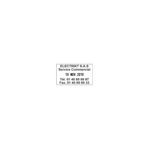 Dateur personnalisable professionnel "Métal Line" 5440 - 4 lignes - TRODAT