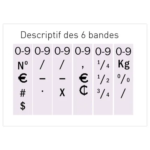 Numéroteur Printy 4846 – 6 caractères – TRODAT